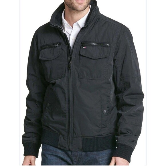 Tommy Hilfiger Men’s Bomber Jacket SzS Black